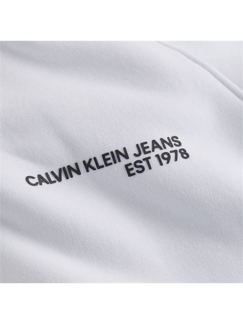 felpa CALVIN KLEIN | J30J324625YAF BIANCO